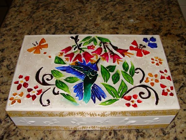 Porta joia beija-flor
